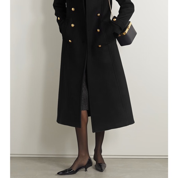 Nili Lotan Gaston Double Breasted Wool Felt Coat - Picture 2 of 13